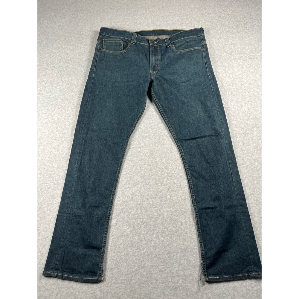 Levis 511 Jeans Mens 36x32 Blue Slim Fit Stretch Dark Wash Casual Denim
